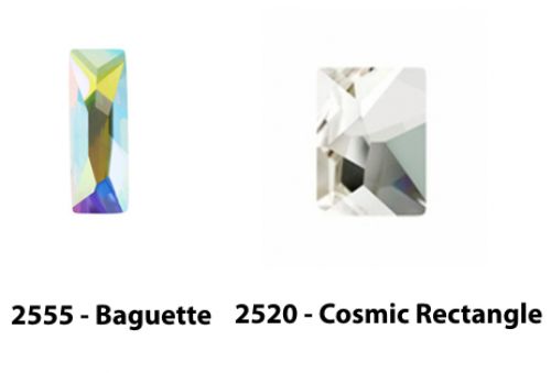 BAGUETTE & RECTANGLE Flat Back Rhinestones (2555 - 2510 - 2520 - 3520)