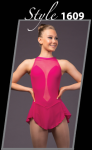 Brad Griffies Skating Dress 1609 RASPBERRY Adult EXTRA SMALL