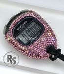Stopwatch by Accusplit with LIGHT ROSE (Pink) Rhinestones