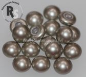 06mm PLATINUM Pearl Cabochon 5817 1/2 Drilled