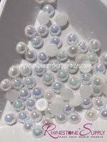 04mm Iridescent Acrylic Pearl Cabochon - 1 GROSS