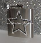 Flask with STAR Rhinestone Design