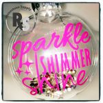 Sparkle Shimmer Shine Holiday Ornament with crystals